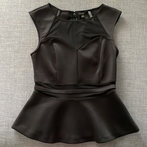 Guess Black Fit and Flare Top